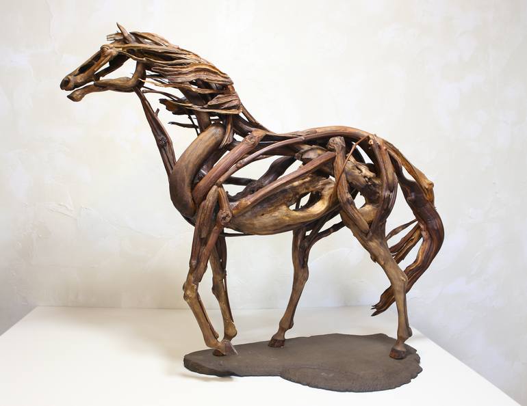 Original Contemporary Animal Sculpture by Mykola Kaftan