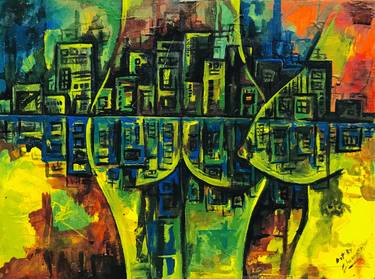 Print of Modern Architecture Paintings by Chamath milinda