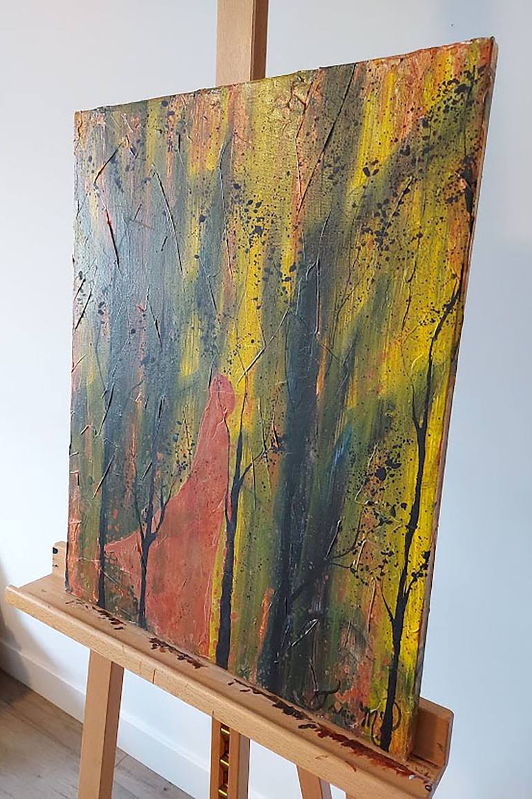 Original Abstract Expressionism Nature Painting by Janie McLaughlin