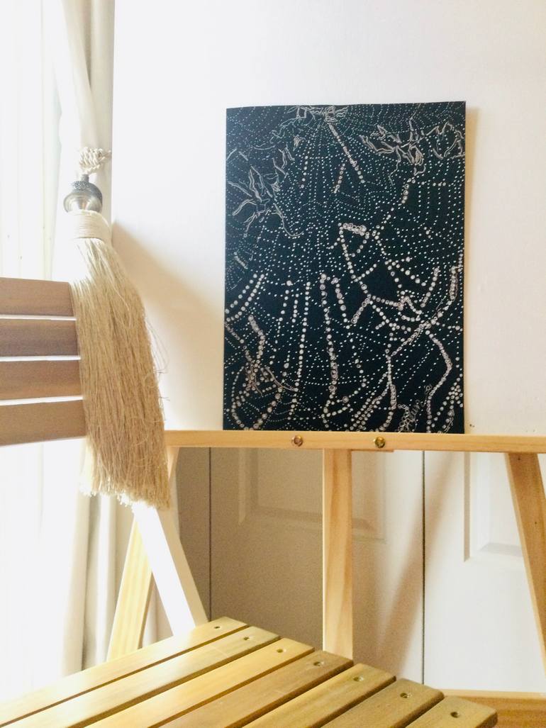 Original Abstract Expressionism Nature Drawing by Janice Brown