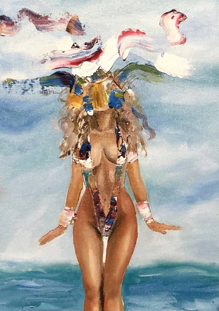 Nude female in Miami