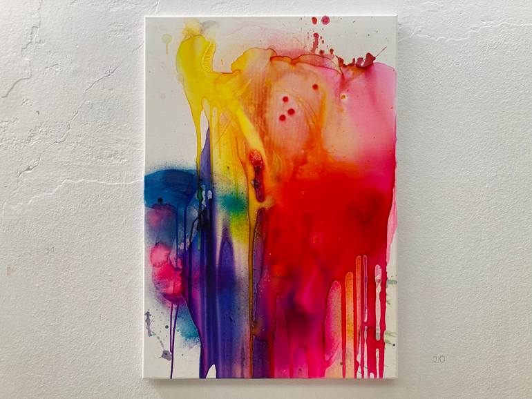 Original Abstract Expressionism Abstract Painting by Miriam Smidt
