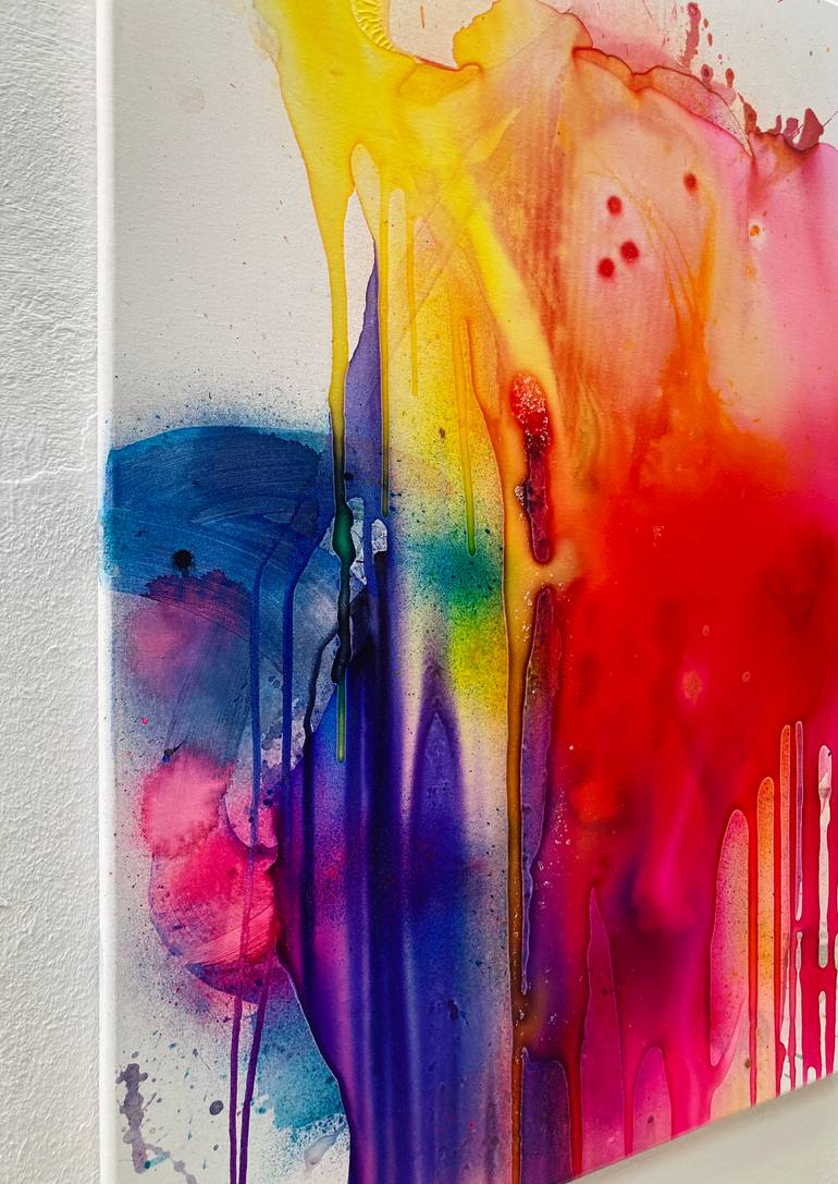 Original Abstract Expressionism Abstract Painting by Miriam Smidt