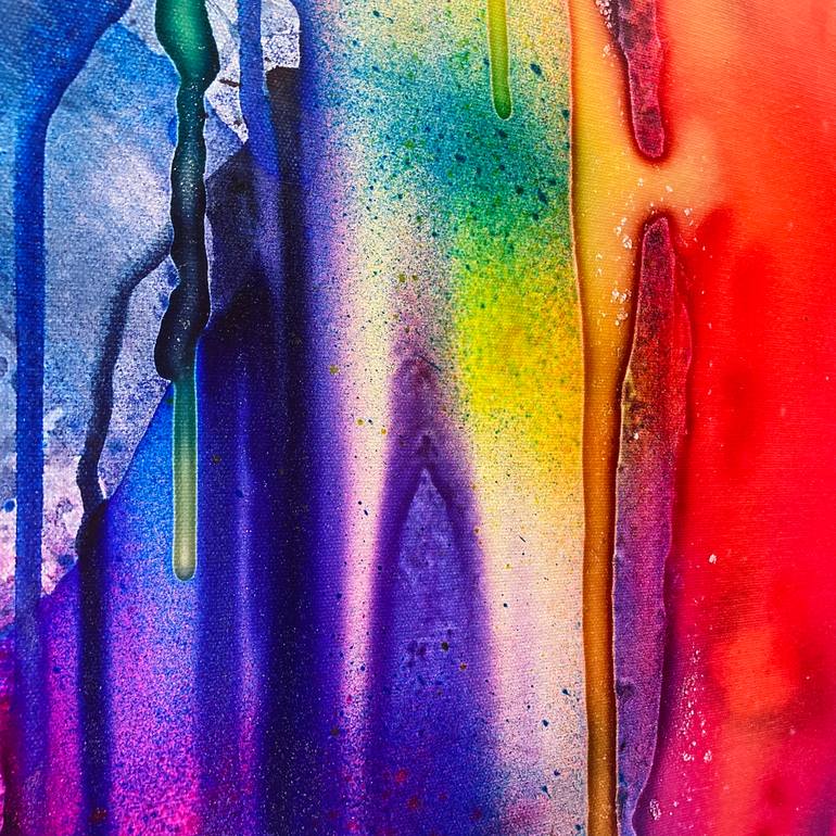 Original Abstract Expressionism Abstract Painting by Miriam Smidt