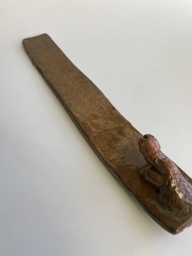 Aged Rustic Penis Incense Holder thumb
