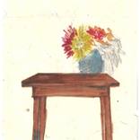 Study of Flowers on a table by Esther Suzanne Scott
