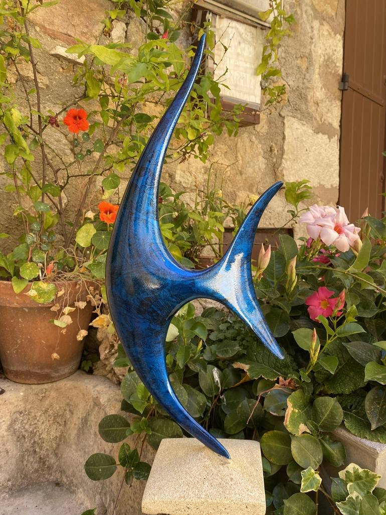 Original Fine Art Fish Sculpture by Marc Renaut