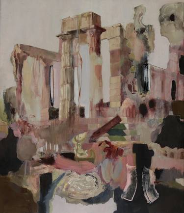 Original Abstract Expressionism Architecture Paintings by Evelien Linterman