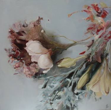 Original Figurative Floral Painting by Evelien Linterman