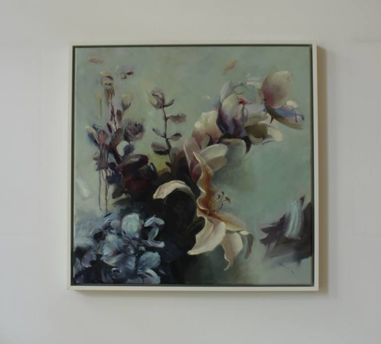 Original Figurative Floral Painting by Evelien Linterman