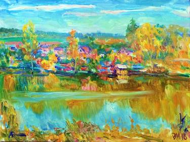 Original Impressionism Landscape Painting by Dmutro Myliarchuk