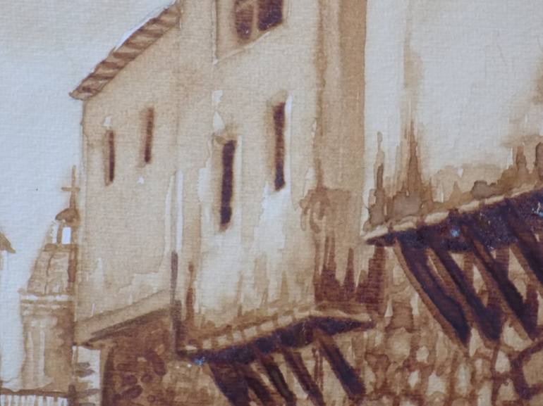 Original Architecture Painting by  Everardo Pérez  