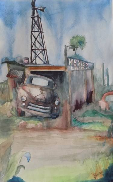 Original Automobile Paintings by Everardo Pérez