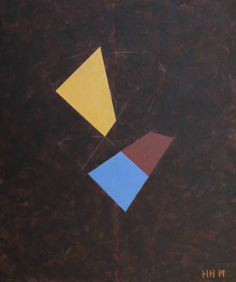 Original Cubism Abstract Painting by hugh hatfield