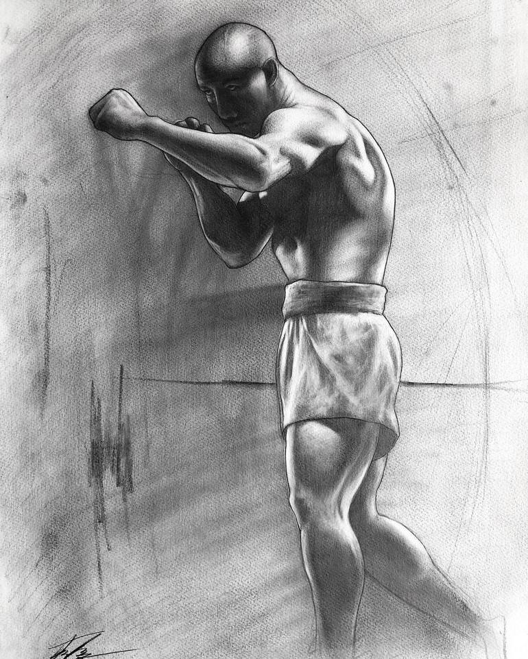 boxing drawing art