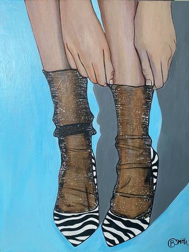 Original Pop Art Fashion Paintings by biba smith