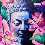 Buddha Eyes Peaceful Spiritual Artwork Original Acrylic Painting Canva –  HaydeeRancelArt