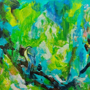 Original Abstract Expressionism Abstract Paintings by Thu Nguyen
