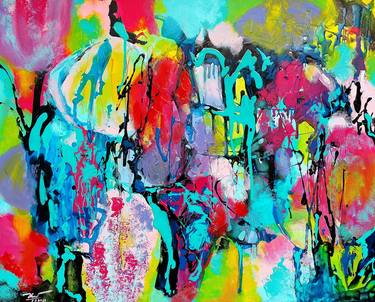 Original Abstract Paintings by Thu Nguyen