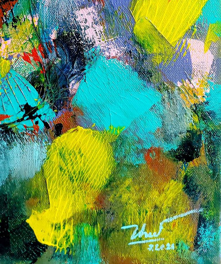 Original Abstract Painting by Thu Nguyen