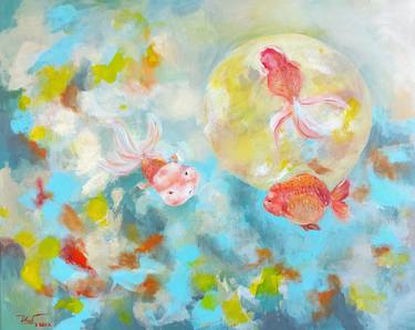 Original Abstract Animal Paintings by Thu Nguyen
