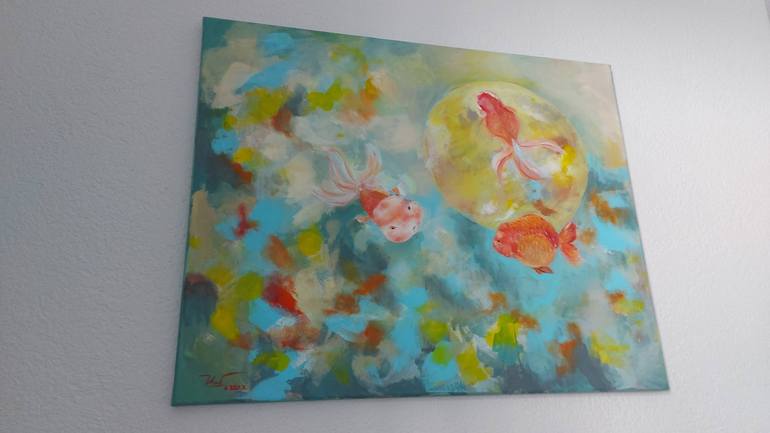 Original Abstract Animal Painting by Thu Nguyen