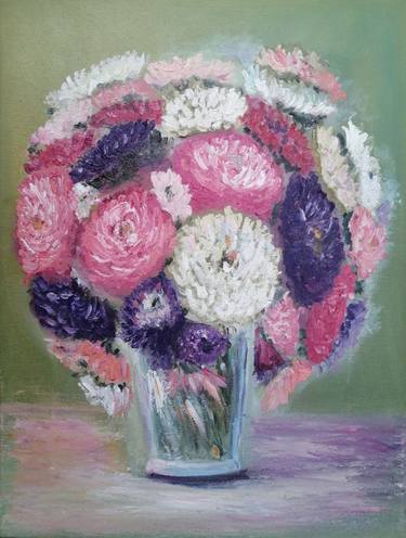Print of Impressionism Floral Paintings by Maria Galan