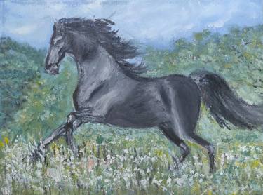 Original Horse Paintings by Maria Galan