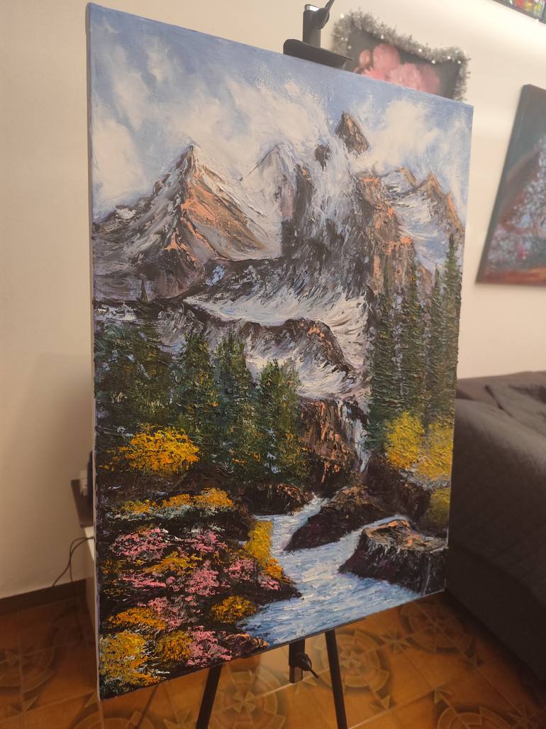 Original Impressionism Landscape Painting by Maria Galan