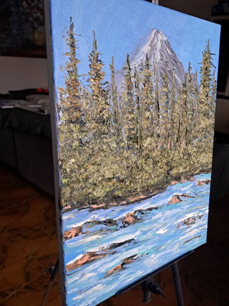 Original Impressionism Landscape Painting by Maria Galan