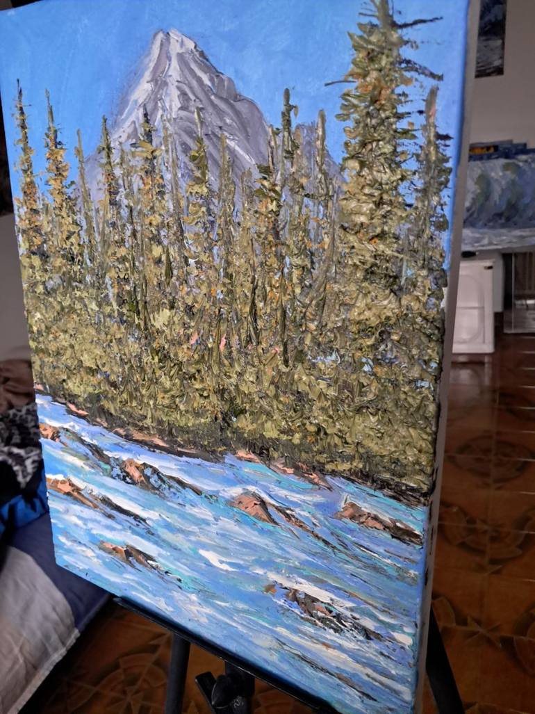 Original Impressionism Landscape Painting by Maria Galan