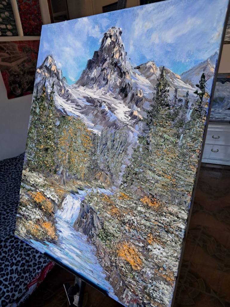 Original Impressionism Landscape Painting by Maria Galan