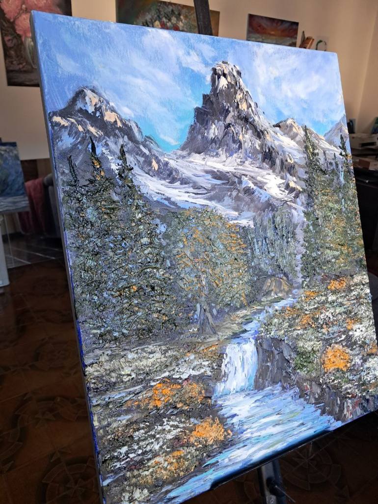 Original Impressionism Landscape Painting by Maria Galan