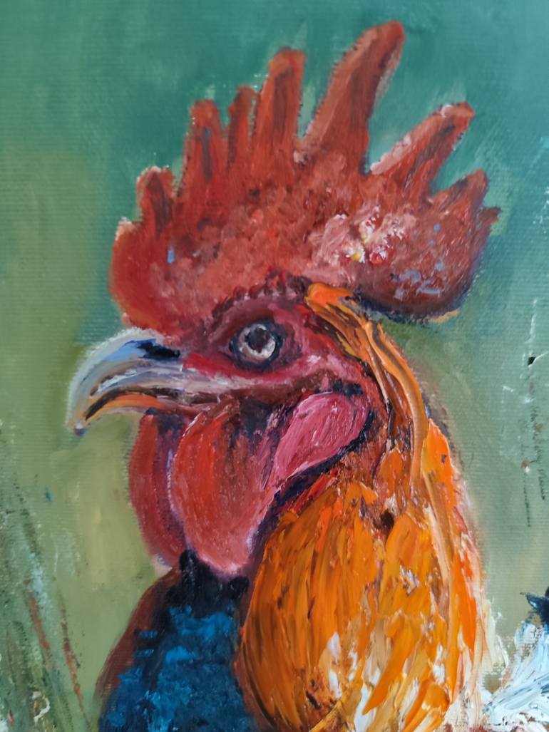 Original Impressionism Animal Painting by Maria Galan