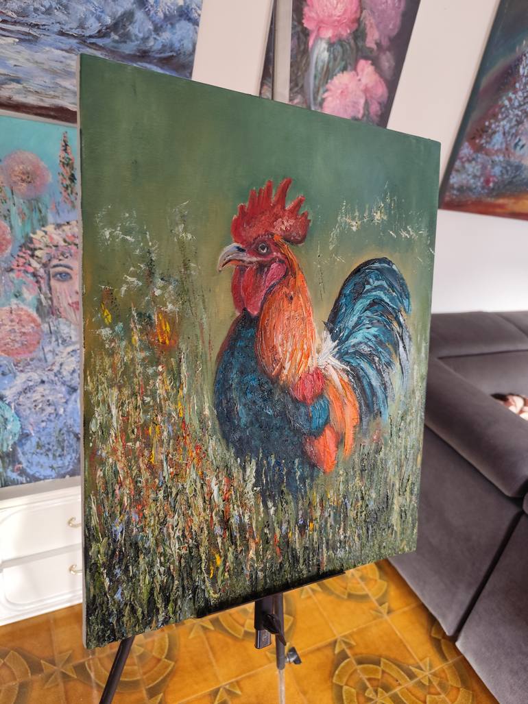 Original Impressionism Animal Painting by Maria Galan