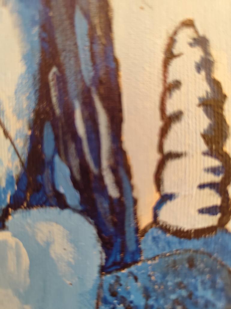 Original Impressionism Men Painting by Maria Galan