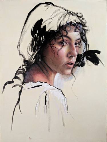 Original Women Painting by Gonzalo Pizarro