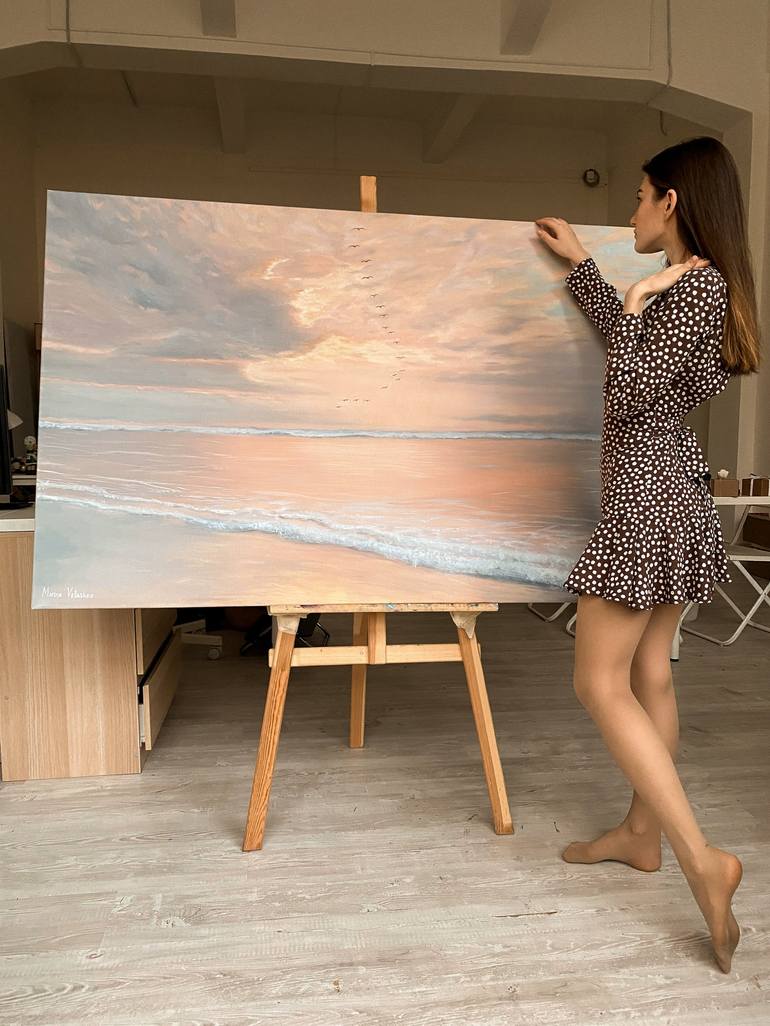 Original Realism Seascape Painting by Marina Velaskes