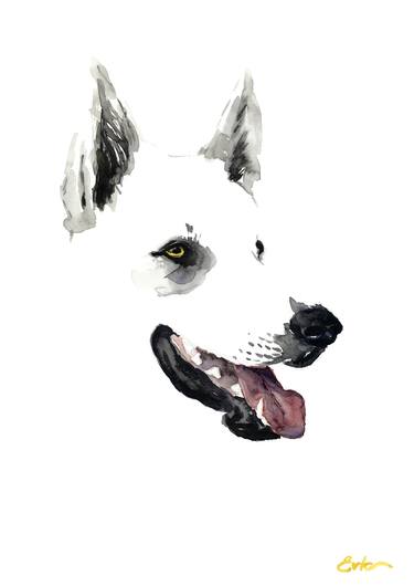 Print of Dogs Mixed Media by Evgeniy Kurochkin