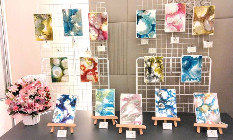 Original Abstract Painting by Masumi Kuraku
