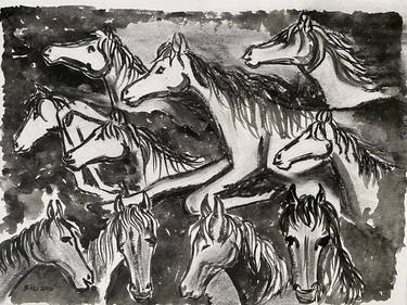 Original Realism Horse Paintings by Vikram Bhandari