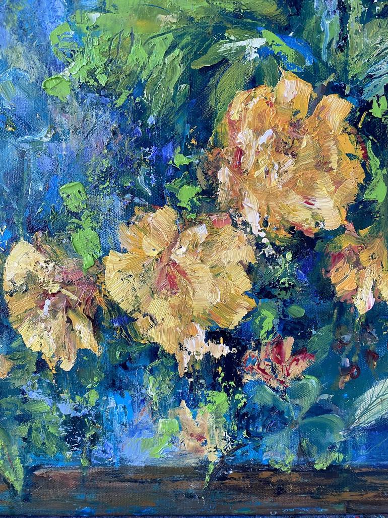 Original Impressionism Floral Painting by Irina Wirt