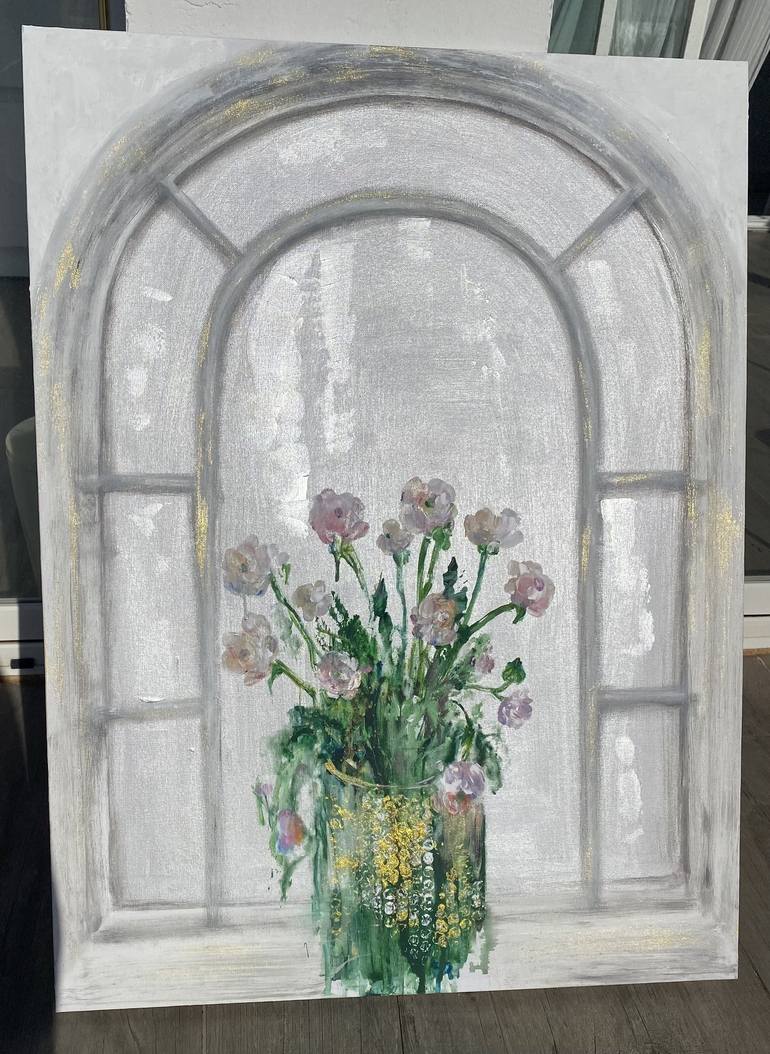 Original Impressionism Floral Painting by Irina Wirt