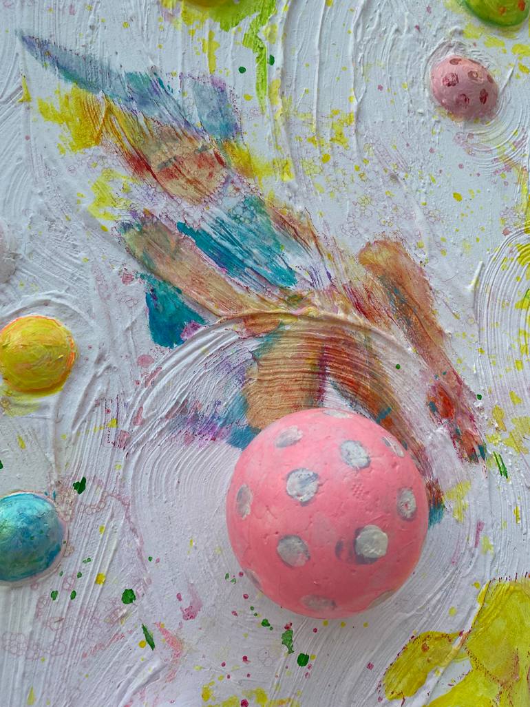 Original Abstract Children Mixed Media by Irina Wirt