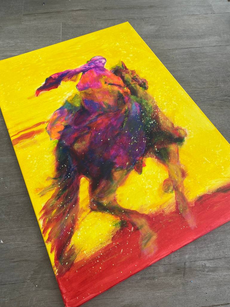 Original Impressionism Horse Painting by Irina Wirt