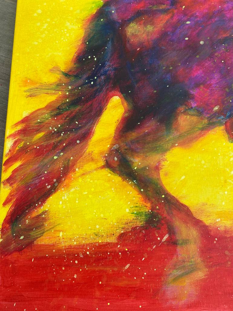 Original Impressionism Horse Painting by Irina Wirt