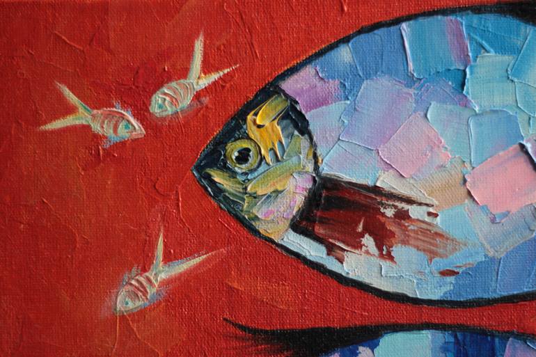 Original Impressionism Animal Painting by Tetiana Kushnirova