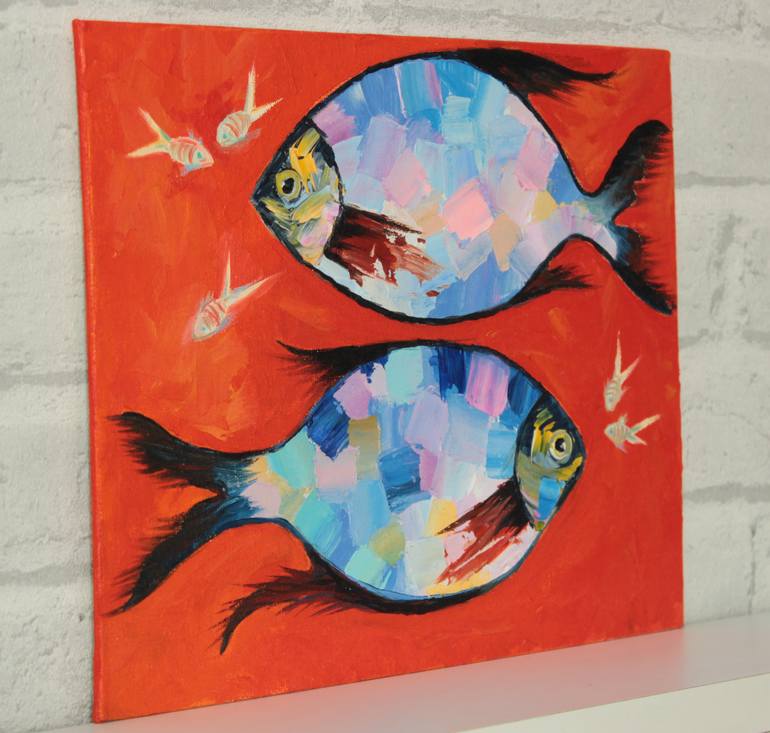 Original Impressionism Animal Painting by Tetiana Kushnirova