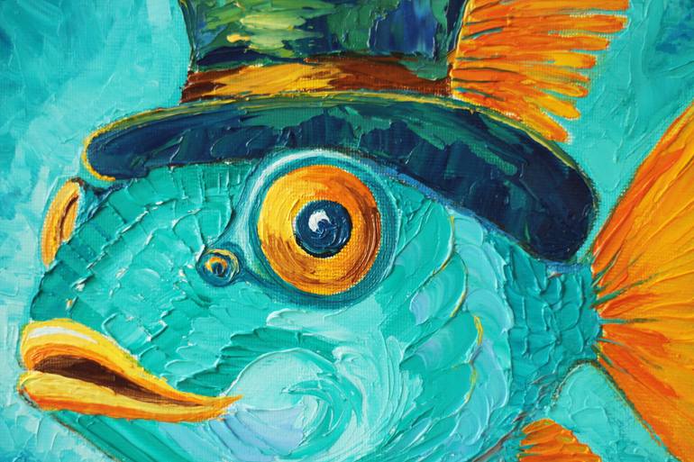 Original Abstract Animal Painting by Tetiana Kushnirova