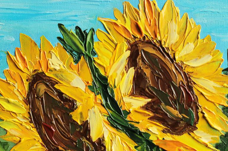 Original Abstract Botanic Painting by Tetiana Kushnirova